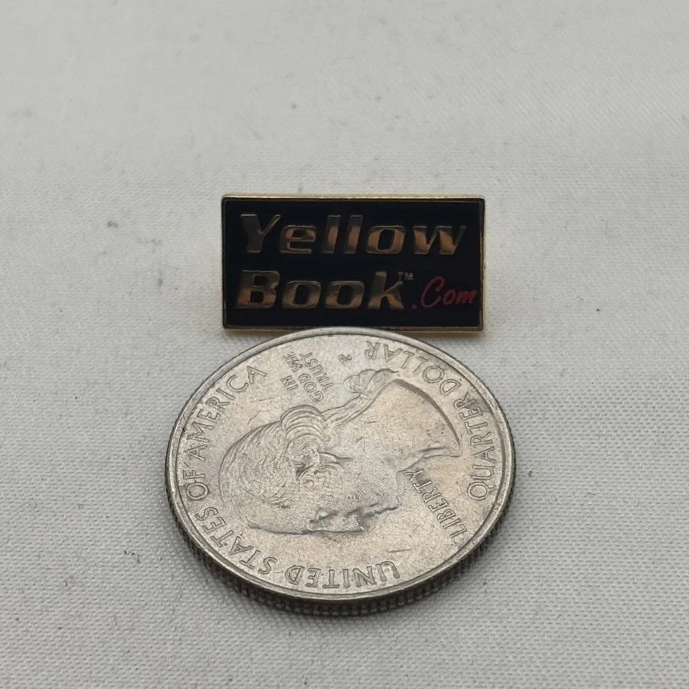 YellowBook.com Yellow Book Phone Numbers Website Advertisement Lapel Hat Pin